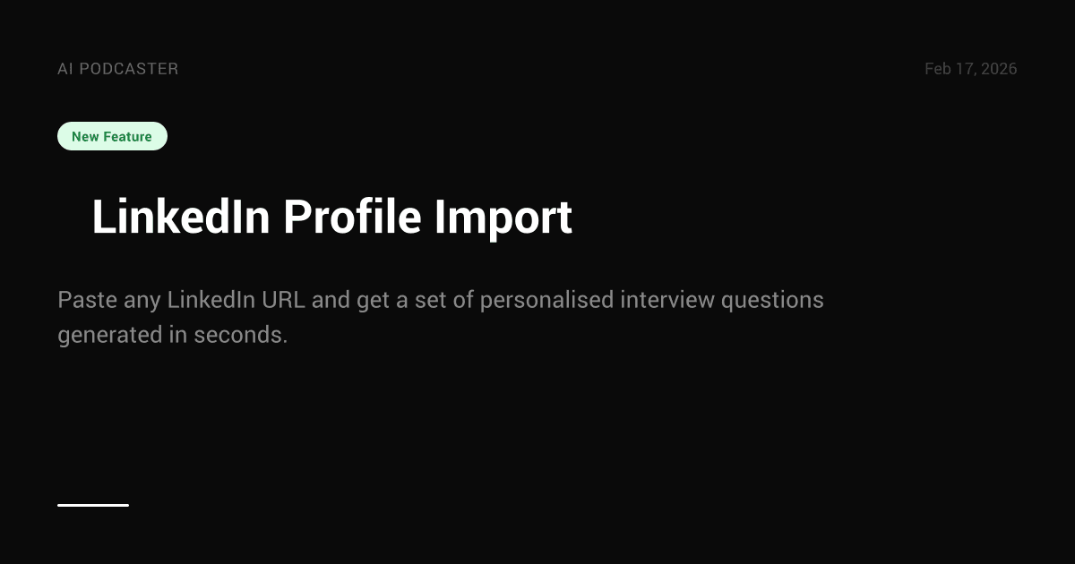 💼 LinkedIn Profile Import